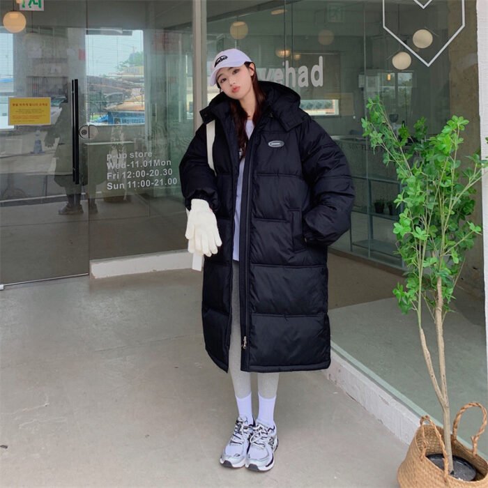 08cd6b65-4ab8-480e-8397-2c65a1e03557.jpg Women's Mid-length Loose Overknee Thickened Cotton Padded Coat - Image 6