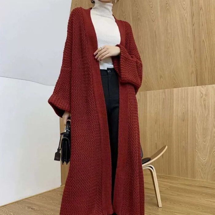 0a953d2c-e5f5-4383-9711-1fa0de8ae2c3.jpg Wind Long Knitted Cardigan Overknee Coat - Image 4