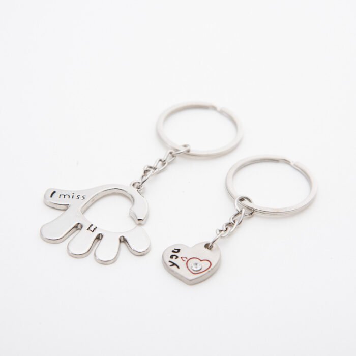 1621243275632.jpg One Arrow Pierced Heart Lovers Zinc Alloy Keychain Lovers - Image 6