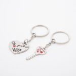 One Arrow Pierced Heart Lovers Zinc Alloy Keychain Lovers - Image 2