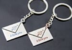 One Arrow Pierced Heart Lovers Zinc Alloy Keychain Lovers - Image 5