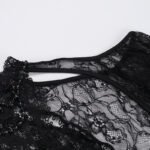 Off-shoulder Lace Cross Top - Image 2