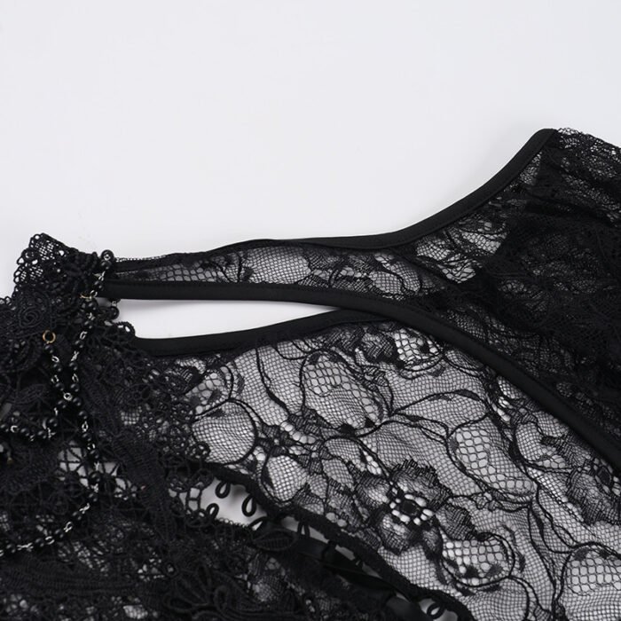 1c64afea-9db9-4101-845b-1be3db87a9c6.jpg Off-shoulder Lace Cross Top - Image 2