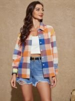 Printed Loose Casual Women's Shirt Long Sleeve Top - Image 4