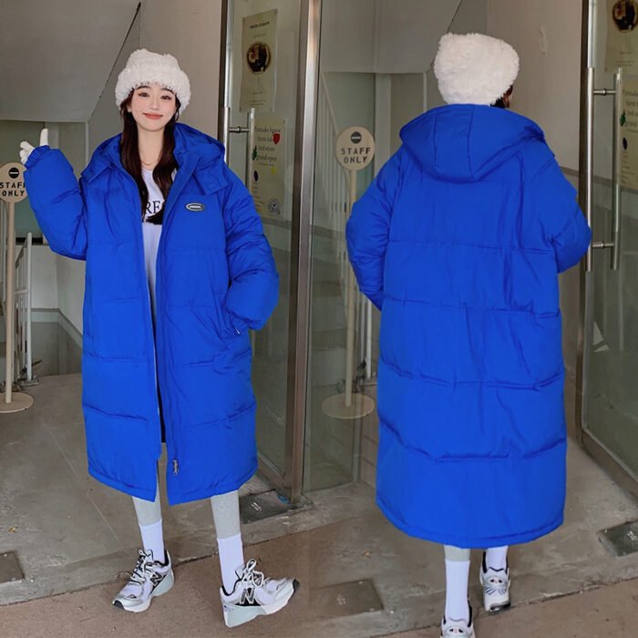 2cdcd434-da8b-4d3d-987e-3c1e698eb7c1.jpg Women's Mid-length Loose Overknee Thickened Cotton Padded Coat - Image 4