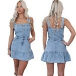 Fashion Suspenders Hot Girl Denim Women's Dress - Image 2