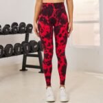 Wolf Head Hand-painted Seamless Knitted Bottoming Trousers - Image 5