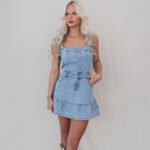 Fashion Suspenders Hot Girl Denim Women's Dress - Image 3