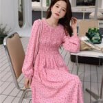 Waist-controlled Slimming Long Sleeve Dress - Image 6