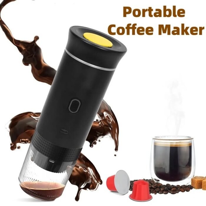 Electric Grinder Coffee Travel Handy 3 In1 Espresso Portable Coffee Espresso Maker Machine Cafe Portable Capsule Coffee Machine Kitchen Gadgets - Image 1