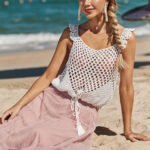 Round Neck Pullover Vest Hollow Out Strap - Image 5