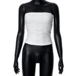 Sleeveless Pure Color Tube-top Slim Fit Midriff-baring Top - Image 2