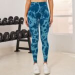 Wolf Head Hand-painted Seamless Knitted Bottoming Trousers - Image 4