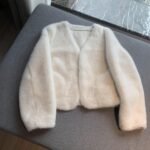 Women's Short Solid Color Eco-friendly Fur Jacket - Image 5