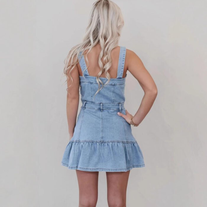 8e1773e5-78ae-4016-9759-87947d796dec.jpg Fashion Suspenders Hot Girl Denim Women's Dress - Image 5