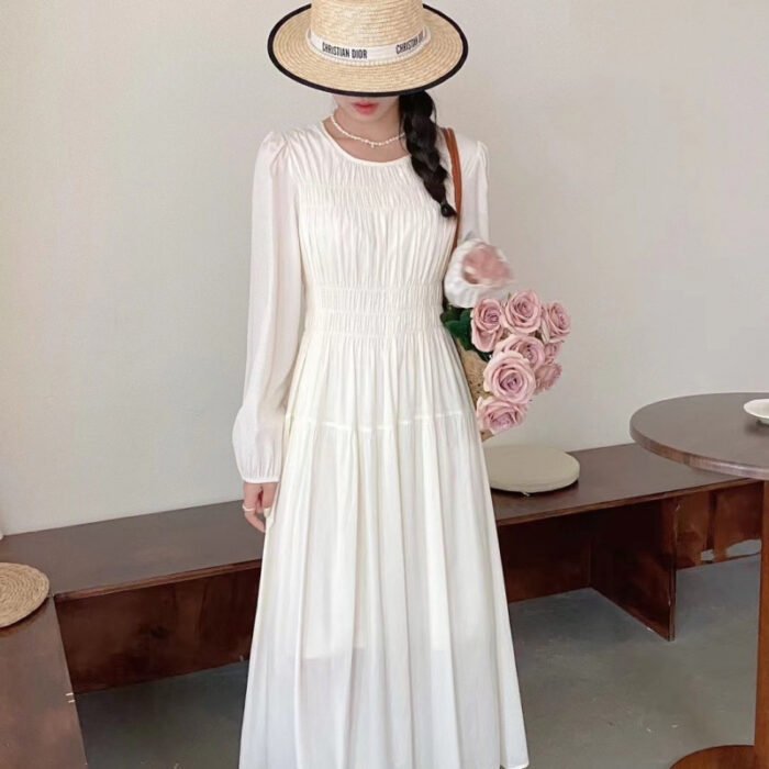 952abdce-19f6-4559-ba3d-9bf39115d12e.jpg Waist-controlled Slimming Long Sleeve Dress - Image 1