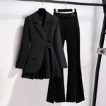 Graceful Suit Jacket Fat Girl Casual Pants Two-piece Set - Image 2