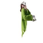 Wind Long Knitted Cardigan Overknee Coat - Image 7