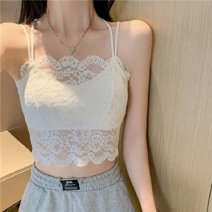Summer Lace Tube Top Sexy Beauty Back Camisole - Image 1