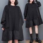 Personality Women's Mid-length Stitching Dress