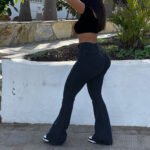 Bell-bottom Women's European And American Hip Raise Slimming Mop Pants - Image 5