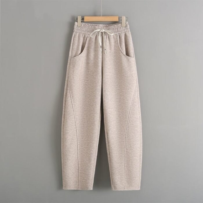 O1CN015v6nRZ1ijh6ljvOvR_2218388134449-0-cib.jpg Fleece-lined Elastic Sickle High Waist Slimming Pants - Image 4
