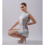 Personalized Metal Sequins Sleeveless Top For Women - Image 8