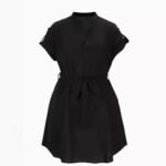 Women's Fashion Bowknot Short Sleeve Dress - Image 7