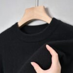 Casual Fashion Bottoming Shirt Young And Middle-aged Simple Half Turtleneck Solid Color Sweater For Men - Image 9