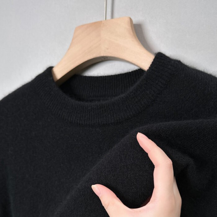 O1CN01EGaHyV1YN7Q4pImQD_2459923046-0-cib.jpg Casual Fashion Bottoming Shirt Young And Middle-aged Simple Half Turtleneck Solid Color Sweater For Men - Image 9