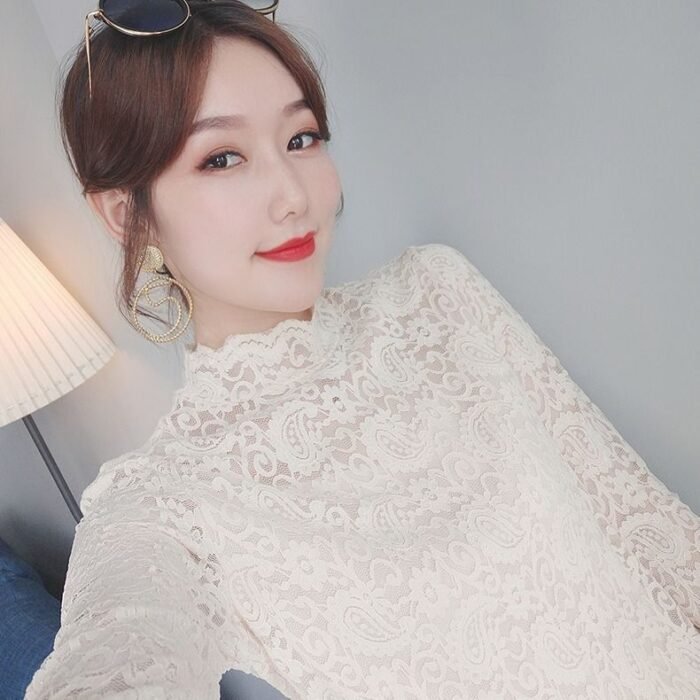 O1CN01IzE3jE1DbDgzF5ZV6_2218957010234-0-cib.jpg Fleece-linednot Fleece-lined Lace Inner Match Base Fairy Top - Image 5