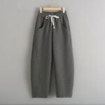 Fleece-lined Elastic Sickle High Waist Slimming Pants - Image 8