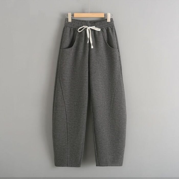 O1CN01LkekXx1ijh6mLfunu_2218388134449-0-cib.jpg Fleece-lined Elastic Sickle High Waist Slimming Pants - Image 8