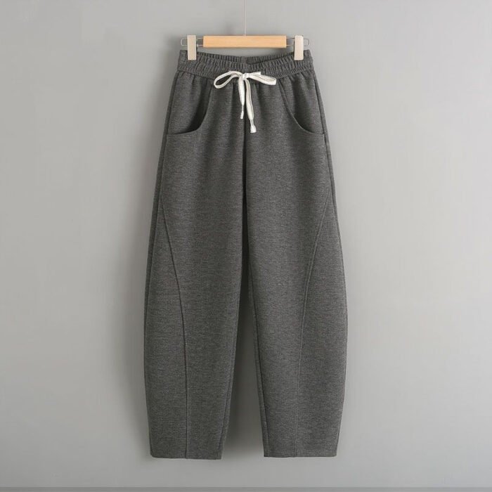 O1CN01MgF4ot1ijh6kEygiZ_2218388134449-0-cib.jpg Fleece-lined Elastic Sickle High Waist Slimming Pants - Image 2