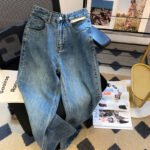 Women's High Waist Mopping Jeans Loose Wide-leg Straight Trousers - Image 5