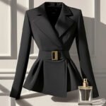 Black Suit Slim-fit Jacket Elegant Socialite Design Sense - Image 4