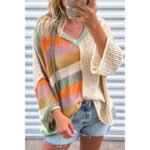 Summer New Pullover V-neck Sweater Women's Casual All-matching - Image 7