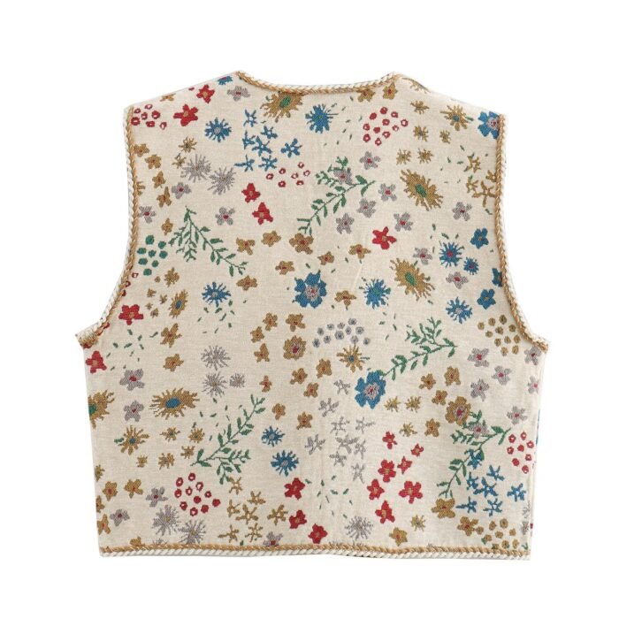 Jacquard Casual Women's Fashion Vest - Image 4