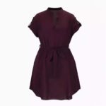Women's Fashion Bowknot Short Sleeve Dress - Image 6