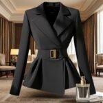 Black Suit Slim-fit Jacket Elegant Socialite Design Sense - Image 6
