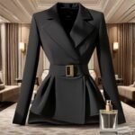 Black Suit Slim-fit Jacket Elegant Socialite Design Sense - Image 2