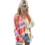 Summer New Pullover V-neck Sweater Women's Casual All-matching - Image 5