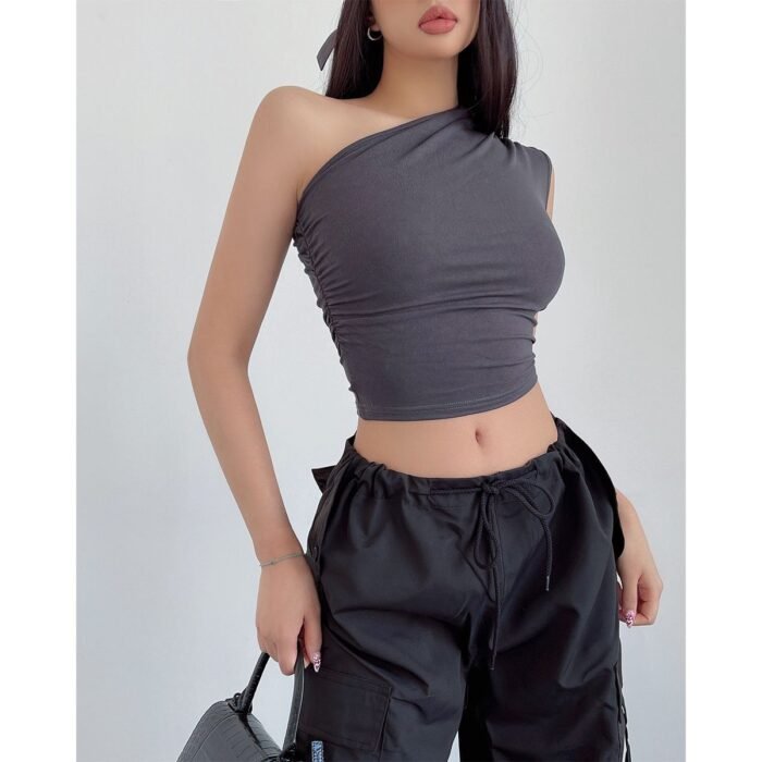 O1CN01mBcDaV1IpTxtz1RmM_2215756490942-0-cib.jpg Sleeveless Inner Match Women's Off-the-shoulder Top - Image 6