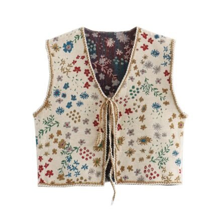 Jacquard Casual Women's Fashion Vest