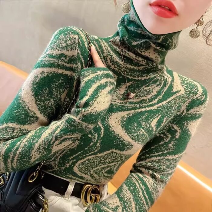 Women's Turtleneck Sweater Bottoming Shirt Autumn And Winter Fashionable - Image 2