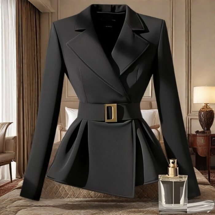 O1CN01wRwIQe2I695WOJRyd_2219055019236-0-cib.jpg Black Suit Slim-fit Jacket Elegant Socialite Design Sense - Image 1