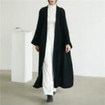 Wind Long Knitted Cardigan Overknee Coat - Image 6