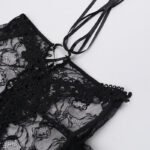 Off-shoulder Lace Cross Top - Image 6