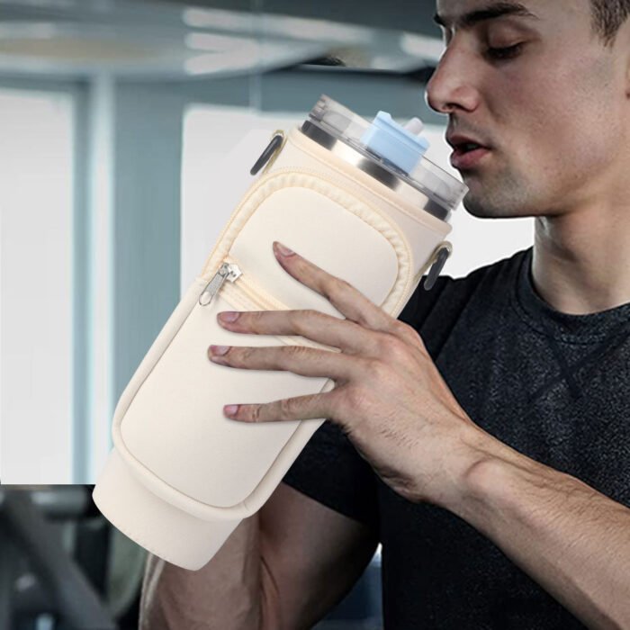 c506aedf-96a4-44cb-b248-281e26359c79.jpg Vacuum Thermal Straw Cup Sleeve Sports Neoprene - Image 1