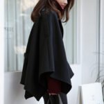 Lace-up Shawl Cape Thickened Coat Woolen - Image 2